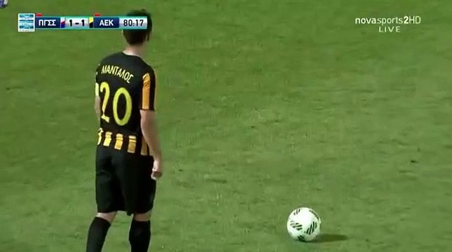 Panionios 1-2 AEK Athens FC Sergio Araujo GOAL GREECE Super League - Play Offs 31052017
