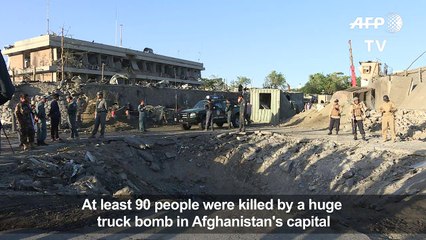 Massive Kabul truck bomb kills 90, damages German embassy