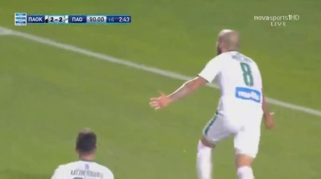 2-3 Guillermo Molins Goal - PAOK 2-3 Panathinaikos 31.05.2017