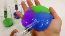 Syringe Slime DIY How To Make Colors Paints Water Balloons Clay Toys | nursery rhymes | ki