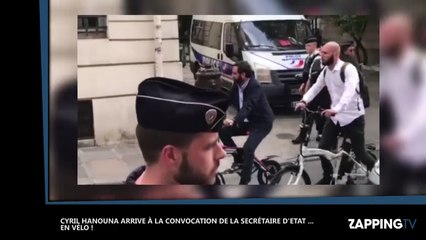 Cyril Hanouna : Une arrivée à vélo pour son rendez-vous avec la secrétaire d'Etat, Marlène Schiappa (vidéo)