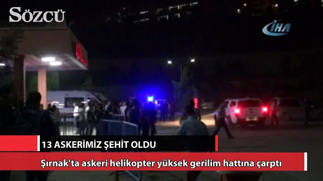 Helikopter kazasında 13 askerimiz şehit oldu