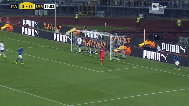 Gianluca Lapadula second Goal Italy 4 - 0 San Marino 31-05-2017