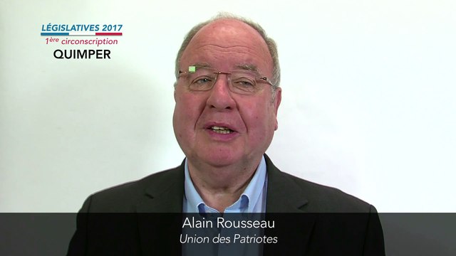 Sur Tebeo TV Législatives 2017 Alain Rousseau Candidat du SIEL Divers Droite Union des Droites 1ère circonscription du Finistère