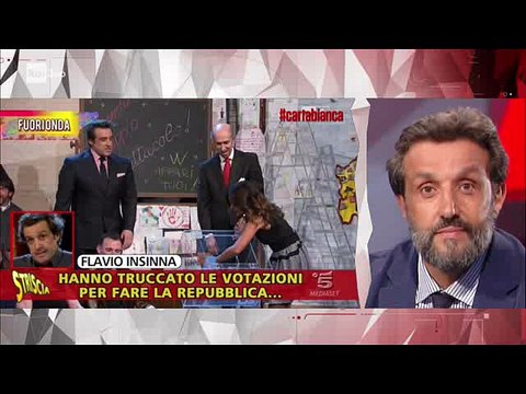 Flavio Insinna ospite a Carta Bianca su Rai 3 - 30/05/2017