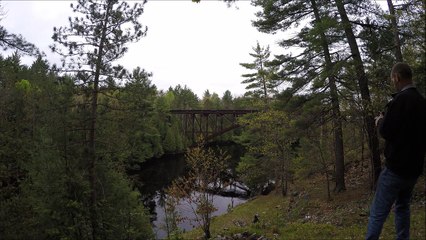 Flying Drone Crashes into Rocks