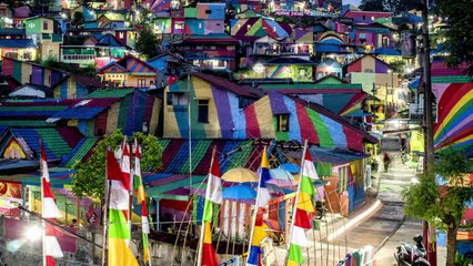 "Aldea arco iris" salta a la fama gracias a las redes