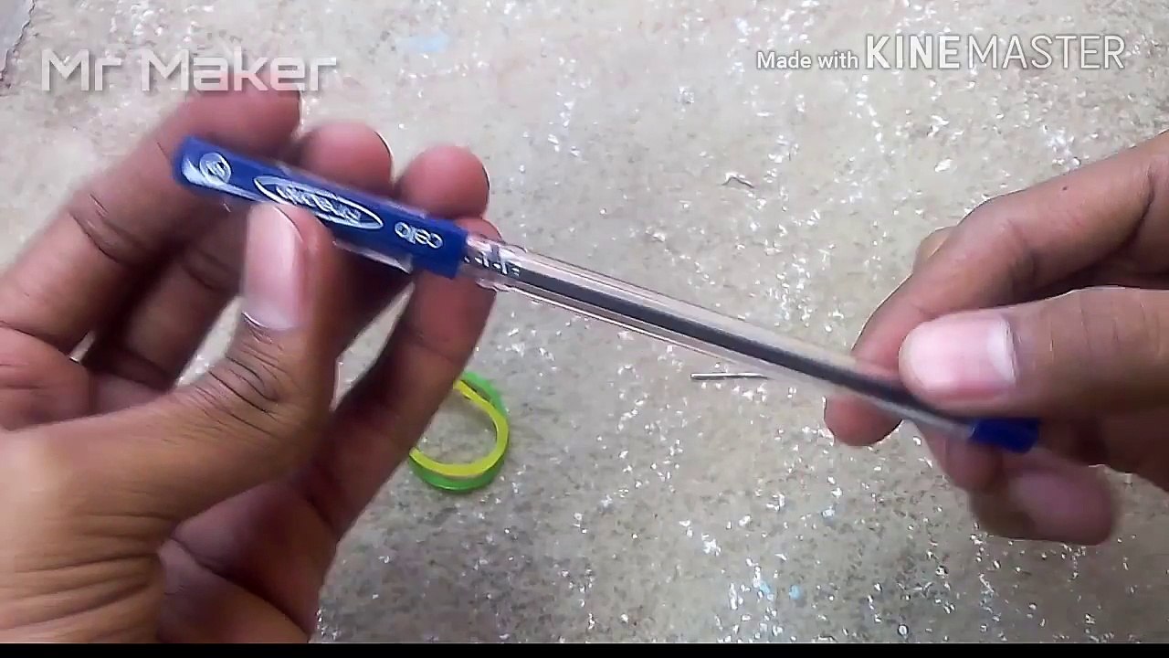 How To Make a simple & powerful Pen Gun