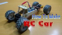 How To Make A RC CAR 4WD   Homemade rc car