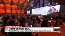 Trump ready to withdraw from Paris climate agreement: reports