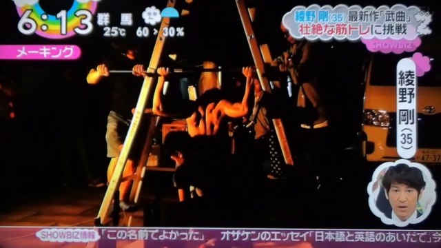 綾野剛 壮絶な筋トレの様子 170601
