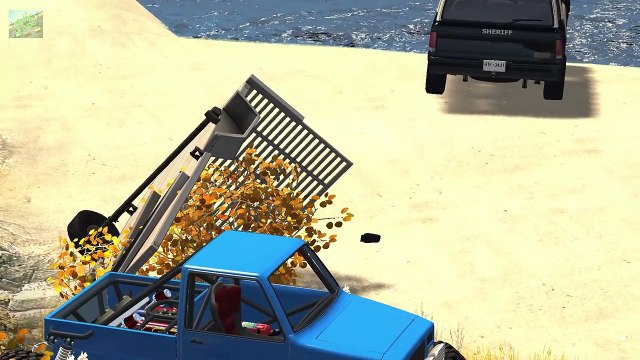 Beamng drive Police Chase Fails №2, Crashes, Roadblocks (high speed crashes)