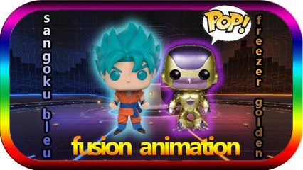 [ Funko Pop ] fusion sangoku bleu VS freezer golden AMIMATION