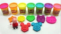 Learn Colors Play Doh Teddy Bear Finger Family Nursery Rhymes Peppa Pig Molds Creative for