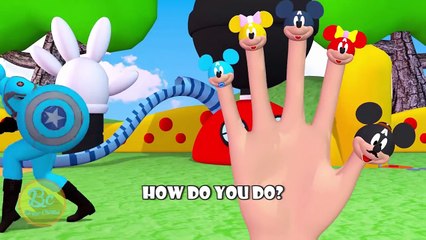Mickey Mouse Clubhouse Finger Family | Nursery Rhymes | 3D Animation In HD From Binggo Cha