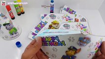 PAW Patrol - Party Supplies Cup tag Stickers Happy Birthday Supplies