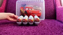 CARS 2 Surprise Eggs Disney Pixar Lightning McQueen Mater by Funtoys Awesome Disney Toy Re