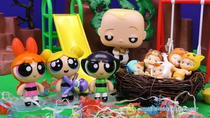 POWER PUFF GIRLS + BOSS BABY Power Puff Girls babysit Boss Baby Hatching Babies
