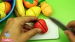 Toy Cutting Velcro Fruit Vegetables Toy | Fruit Cutting with Elise | Kids Play Oclock Toy
