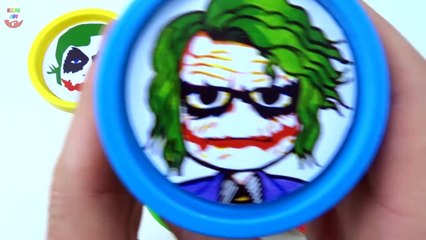 Learn Colors Kids Play-Doh Superhero Cups Finger Family Nursey Rhymes Song Spiderman Hulk