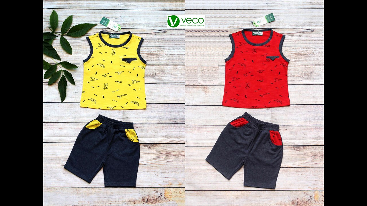 Xưởng may quần áo trẻ em giá sỉ Veco tại Hà Nội - bộ sọt chim hải âu cho bé trai