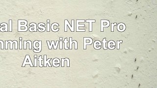 read  Visual Basic NET Programming with Peter Aitken c6401523