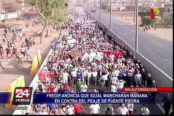 Piden mayor seguridad para marcha en contra del peaje de Puente Piedra