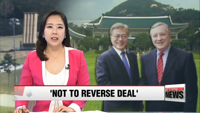 President Moon explains to U.S. senator that THAAD probe not aimed at reversing decision