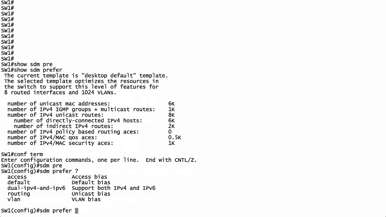 Lesson 1.3- SDM Templates - CCNP Routing and Switching SWITCH 300-115 Complete Video Course