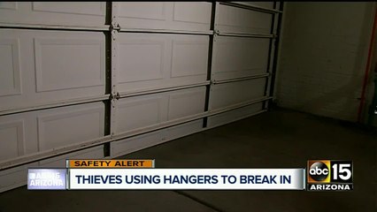 Burglars using coat hangers to break into Valley garages