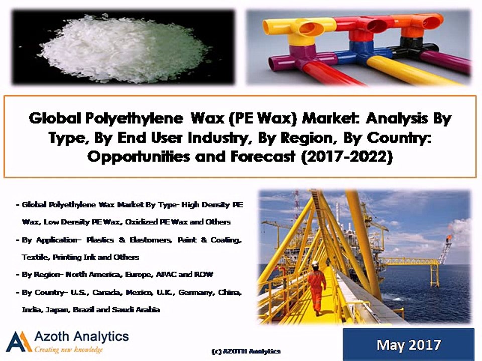 Global Polyethylene Wax (PE Wax) Market: Opportunities and Forecast (2017-2022) - Azoth Analytics