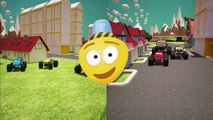 Evil Monster Truck Chase | Monster Trucks Adventures with Fire Brigade & Police Truck | EP