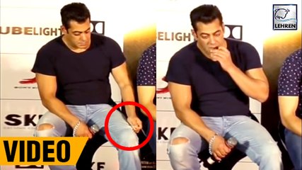 Hungry Salman Khan Eats Thread From His Own Pants VIRAL VIDEO