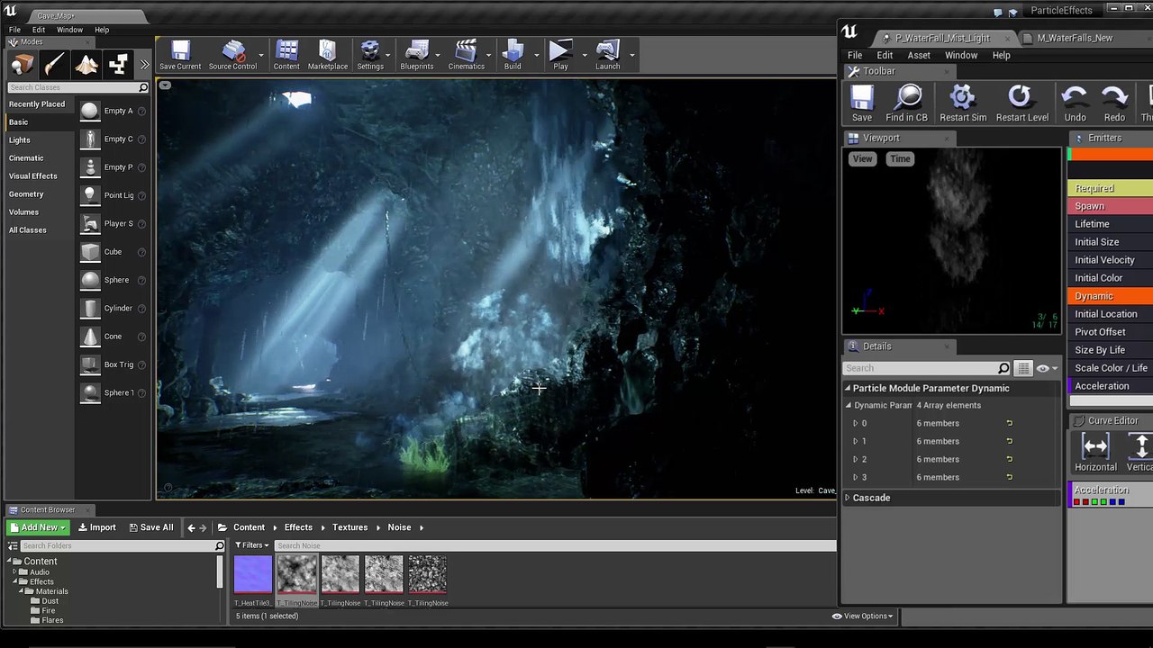 Tuto du Jeudi : Unreal Engine 4 - Particules : eau / cascade