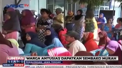 Warga Pekalongan Antusias Sambut Pasar Sembako Murah