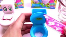 Peppa Pig Stuck in Slime Surprise Toilet Candy Disney Toys Bath もこもこモコレット Mokomoko Mokoret