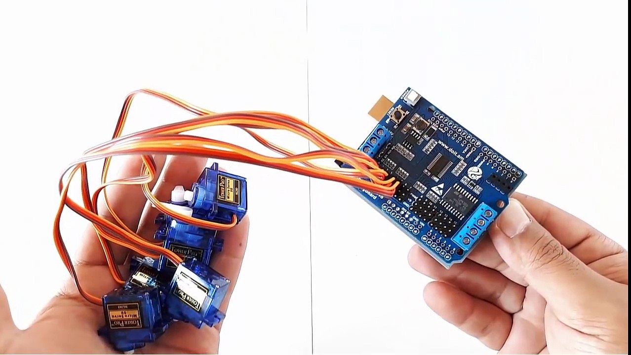 Arduino Tutorial 40  Multi Servo Control Up To 16 with Arduino