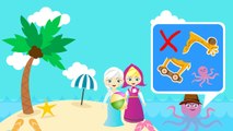 Donut Lollipops Finger Family - Toys for Octopus Kids - Masha & Elsa Friendship Story 3