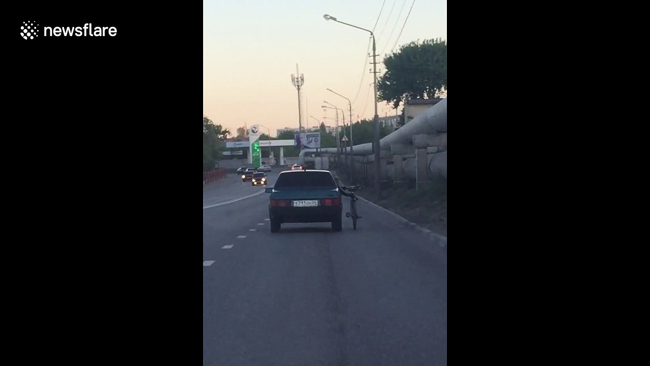 No bike rack.  No problem