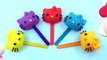 Play Doh Hello Kitty Lollipops Finger Family Nursery Rhymes Compilation Learn Colo