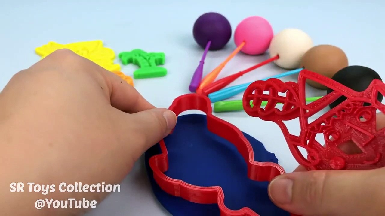 Play-Doh Lollipops Candy with Ben & Holly Peppa Pig Ice Cream Molds Learn C