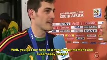 Casillas Kissing his very Sexy Girlfriend Sara (sweet moment)