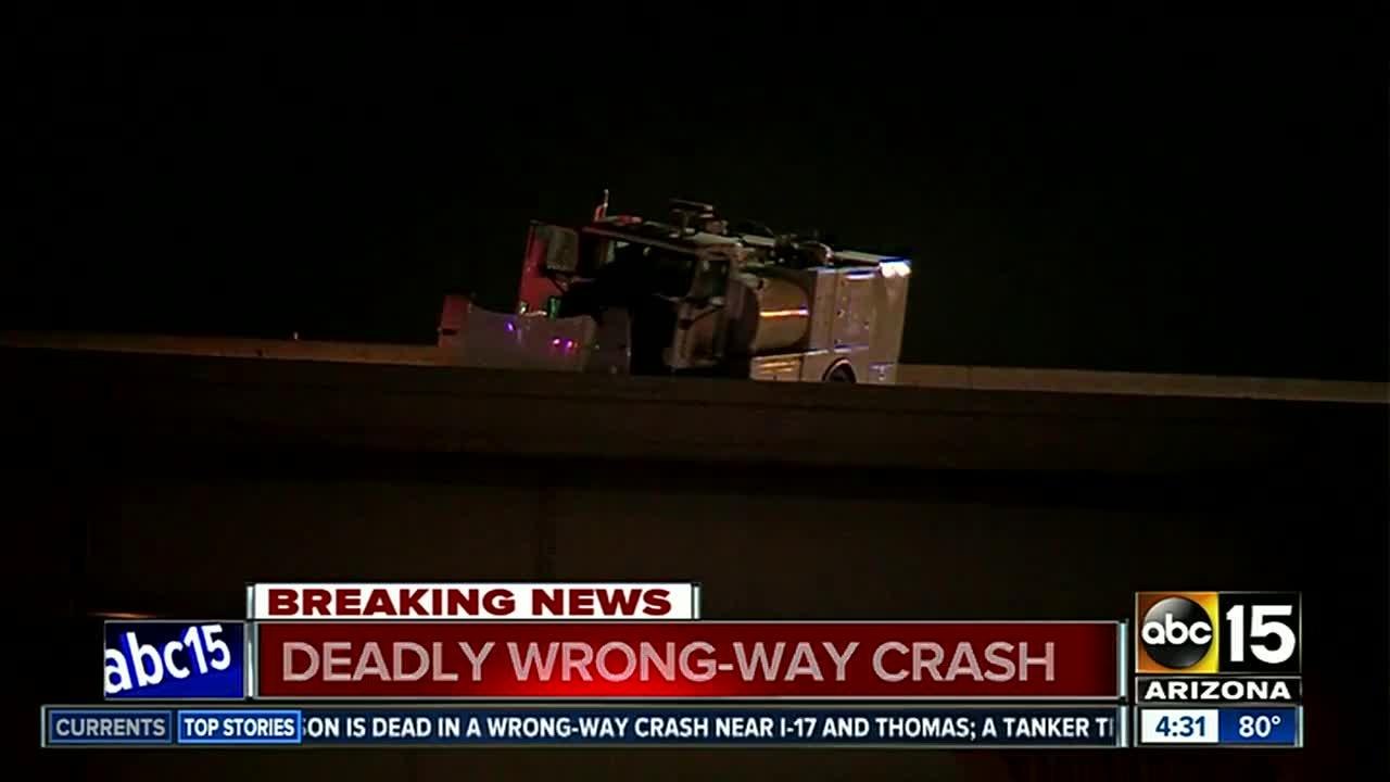 Deadly crash involving wrong-way driver shuts down I-10/I-17 transition