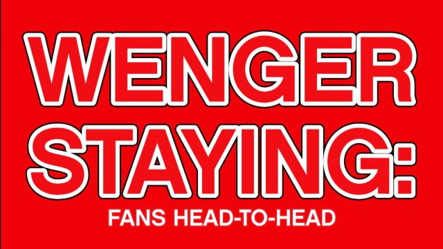 Arsenal fans clash over Wenger deal