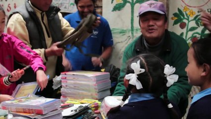 Thank you for helping Sanjay Khyapa and Basudev teach music to these kids. - Tata Capital