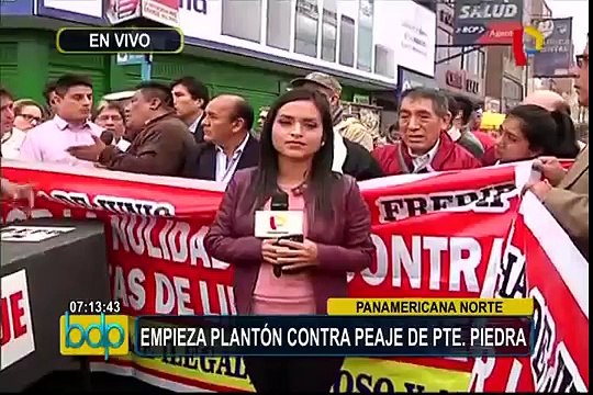 Panamericana Norte: empieza plantón contra peaje de Puente Piedra