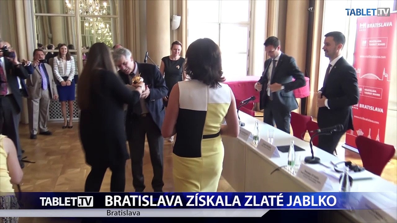 Bratislava sa môže pýšiť Zlatým jablkom, ocenením v oblasti turizmu