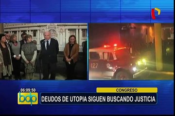 Caso Utopía: familias de víctimas acudieron al Congreso