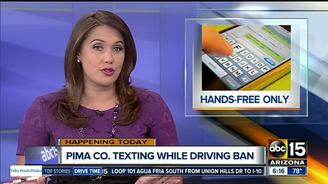 Pima county texting and driving ban takes effect
