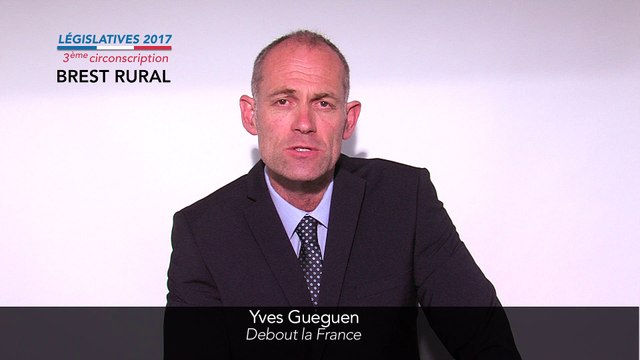 Législatives 2017. Yves Guéguen : 3e circonscription du Finistère (Brest rural)